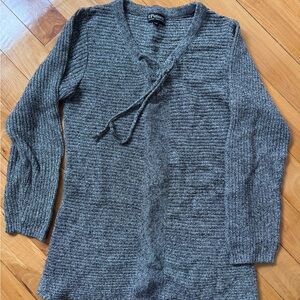 Made in Canada grey V-Neck Sweater for Women